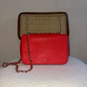 Tory Burch Women’s Emerson Saffiano Leather Medium Adjustable Shoulder Bag